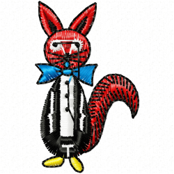 Rabbits Embroidery Design 9 Rabbits Embroidery Design 9